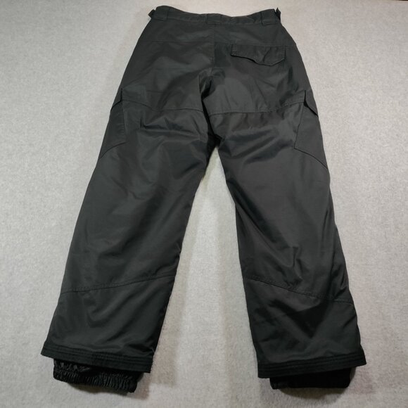 Polar Edge Cargo Snow Pants Mens Small Black Insulated Nylon Snowboard Outdoor - Picture 2 of 8